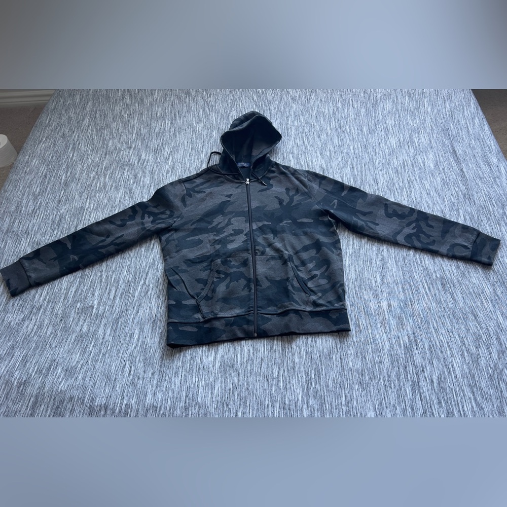 POLO RALPH LAUREN BLACK CAMO FULL ZIP HOODIE